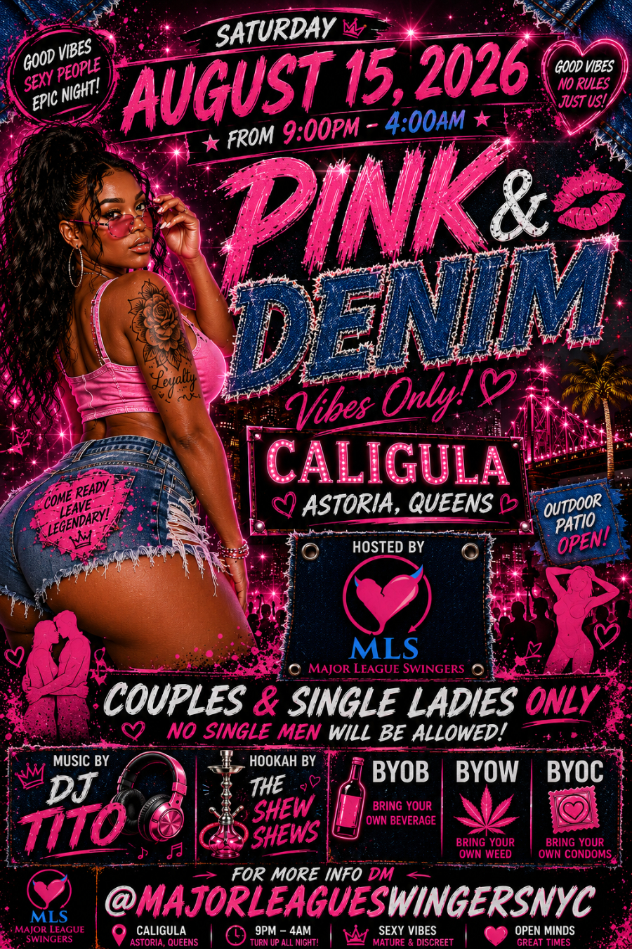 THE PINK & DENIM PLAY PARTY [SEXY VIBES ONLY EDITION] SATURDAY AUGUST 15TH 2026