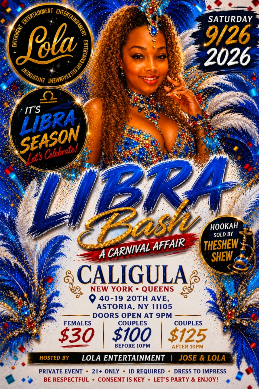 THE LIBRA COUPLES BASH [A CARNIVAL AFFAIR] SATURDAY SEPTEMBER 26TH